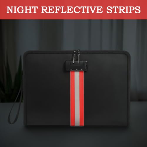 Fireproof Document Bag with Lock, Waterproof Zipper - Image 7