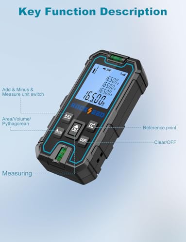 Laser Measuring Tool 165 Feet, RockSeed Portable Laser Measure - Image 8