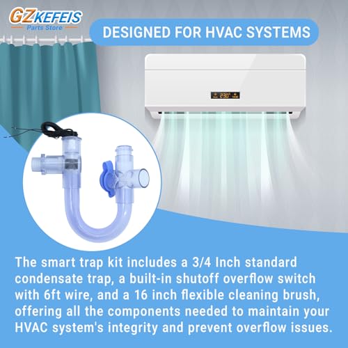 Condensate Trap with Built-In Overflow Switch for HVAC - Image 7