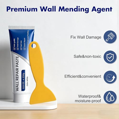 2Pcs Drywall Repair Kit with Scraper,Quick Drying Wall | Home Repair - Image 8