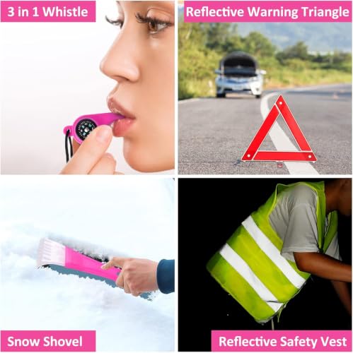 Car Roadside Emergency Kit - Pink Roadside Assistance | Hand Tools - Image 8