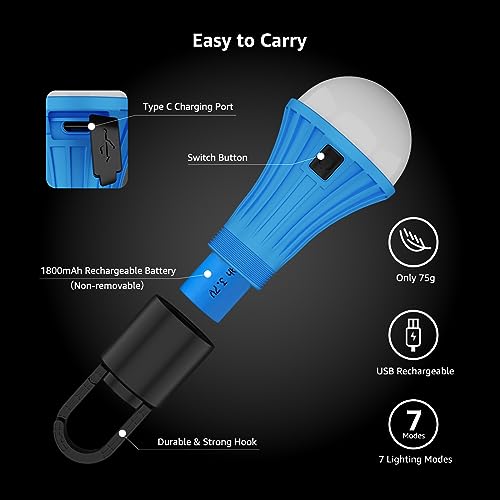 Lepro LED Rechargeable Camping Lantern with 7 RGBW Light - Image 7