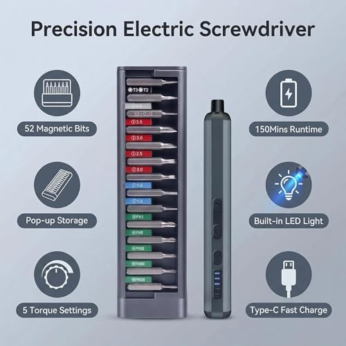 Mini Electric Screwdriver Set, Cordless Screwdriver - Image 8