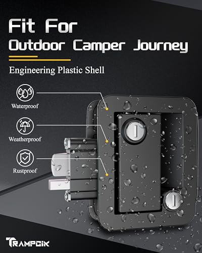 Engineering Plastic Camper Door Lock, RV Door Lock Replacement - Image 7