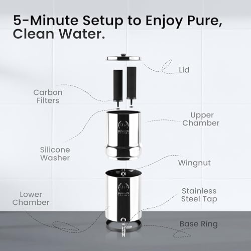 Phoenix Gravity 2.25G Stainless Steel Water Filter with 2 Carbon - Image 7