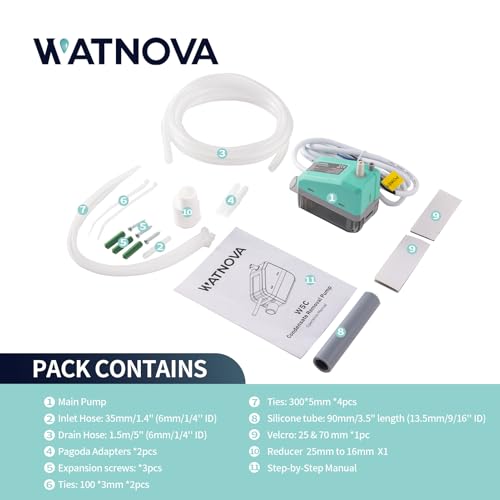 WATNOVA HVAC Corner Condensate Pump, One-Piece Pump & Reservoir - Image 7