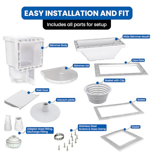 Above Ground Pool Skimmer - Made in USA, Wide Mouth | Home Repair - Image 7