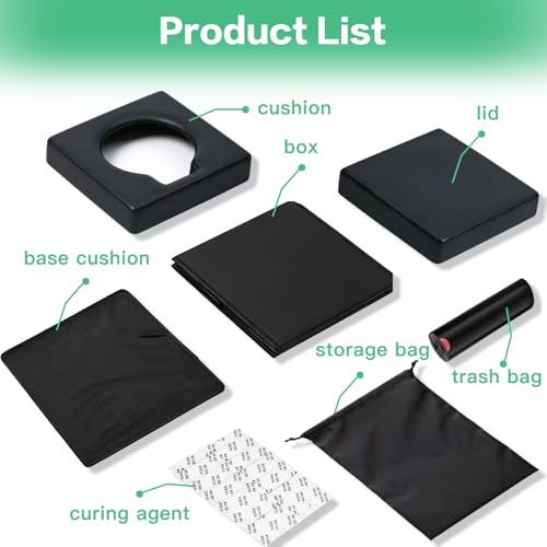 4-in-1 Outdoor Foldable Portable Toilet with Lid - Instant - Image 8