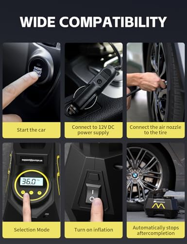 Tire Inflator Portable Air Compressor, Air Pump for Car Tires - Image 7