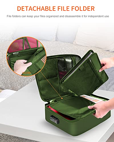 Fireproof Document Box with Lock 5200℉ Water Resistant - Image 8
