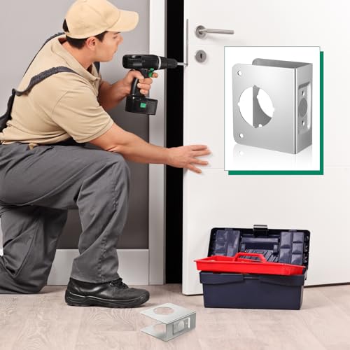 2 Pcs Stainless Steel Lock and Door Reinforcement Plate - Image 8