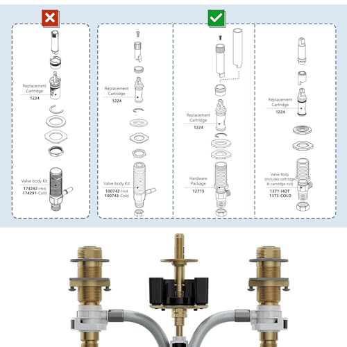1224 1224B Faucet Cartridge Replacement Kit, Compatible | Home Repair - Image 8