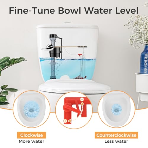 Universal Toilet Flusher Replacement Kit, Fill Valve - Image 7