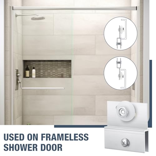 Yaocom 4 Pcs M 6054 Frameless Shower Door Rollers Top - Image 7