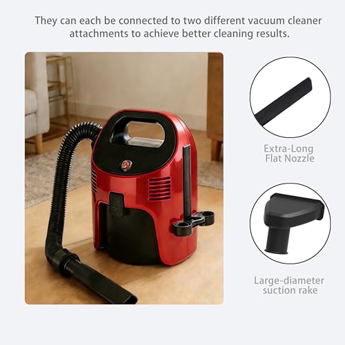 Wet Dry Shop Vacuum, Small Portable for Car Garage Black-Red Elf - Image 7