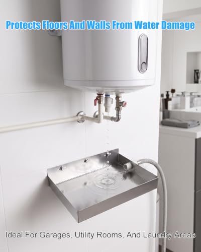 Tankless Water Heater Drain Pan, Stainless Steel Wall | Home Repair - Image 7