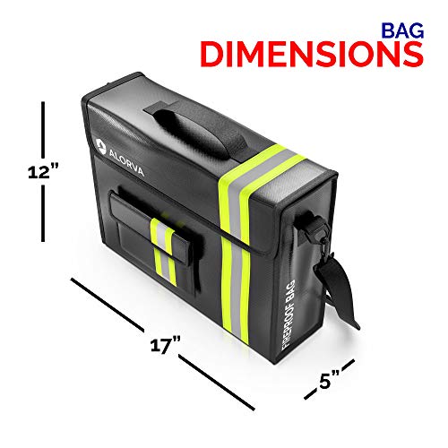 Upgraded Fireproof & Waterproof Document Bag – Lockable 17”x 12”x - Image 7