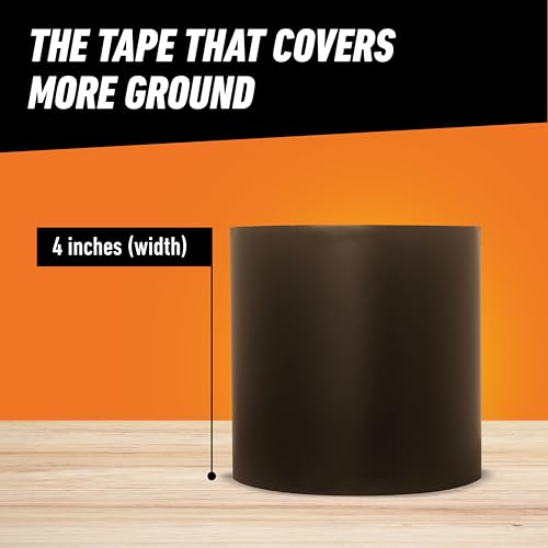 GORILLA Waterproofing Tape, Permanent, Black, 4" x 10', 1-Pack - Image 7