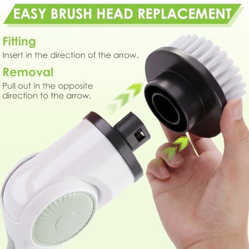 Cordless Electric Spin Scrubber with 10 Replaceable Heads - Image 8