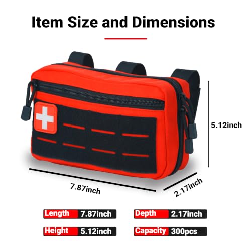Hiking First Aid Kit Backpacking Emergency Bag for Hunting - Image 7