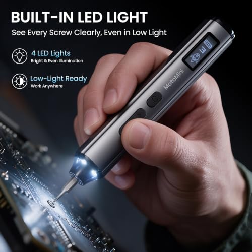 M1 Electric Screwdriver, Screwdriver for Electronics (Grey) - Image 7