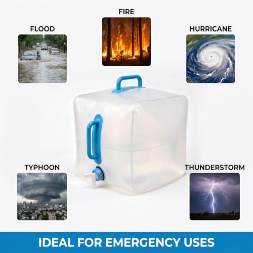 5.3 Gallon Collapsible Water Containers with Spigot, BPA Free - Image 7
