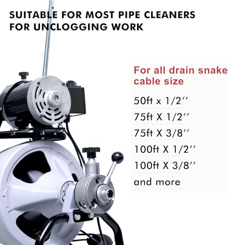 Drain Snake Drill Attachments,8-Piece Drain Cleaner - Image 7