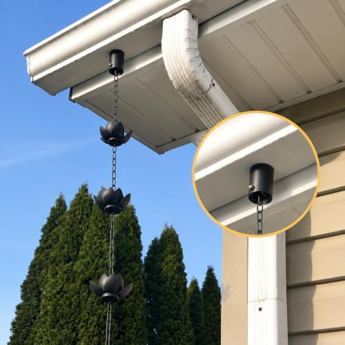 2 Pack Rain Chain Gutter Adapter for Gutters Drainage Mount - Image 8