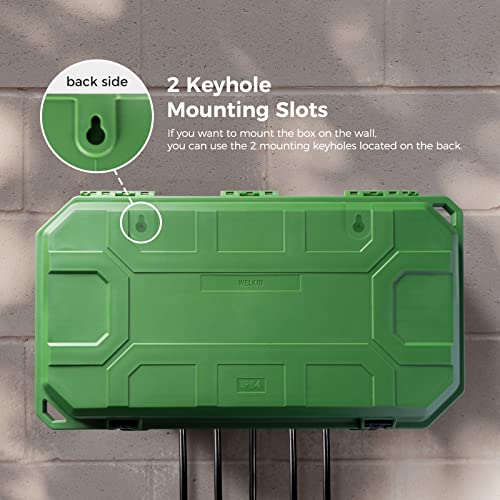 WELKIN Heavy-Duty Outdoor Electrical Box, 15.3 x 8.9 x 5.4 in - Image 7