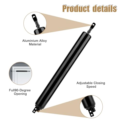 Storm Door Closer & Screen Door Handle, Black Heavy Duty Screen - Image 8