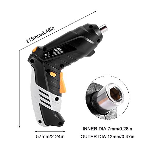 Cordless Electric Screwdriver Set, 3.6V 1300mAh Mini Power - Image 8