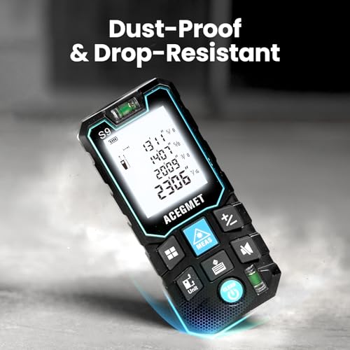 S9 229ft/70m Laser Measuring Tool, LCD Backlit Display - Image 7