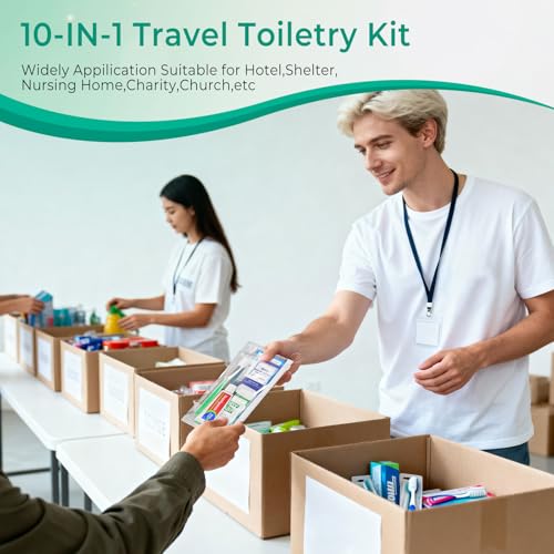 30 Sets Personal Hygiene Kit Bulk,Green 10-in-1 Travel Size - Image 7