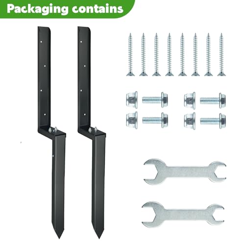 Heavy Duty Steel Fence Post Repair Kit, 32 Inch Long | Home Repair - Image 8