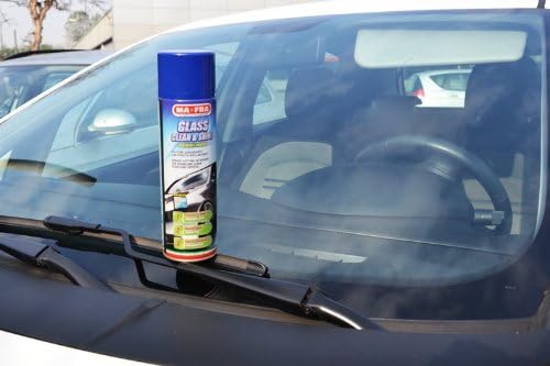 Mafra Glass Clean and Shine | Ammonia Free Fast Flash Glass Cleaner | Streak Free on Tinted Windows and LCD Screens | Active Foam for Smog Dust and Fingerprints | 500 Milliliters