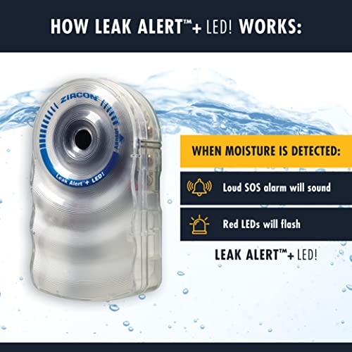 Zircon Leak Alert + LED! Water Leak Detector & Flood Sensor - Image 7