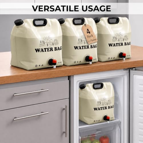 4‑Pack 3.17 Gallon Collapsible Water Container, Water Jugs - Image 7