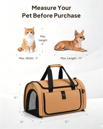 Backpackable Cat Carrier 17"x11"x11", Soft-Sided | Pet Essentials - Image 7