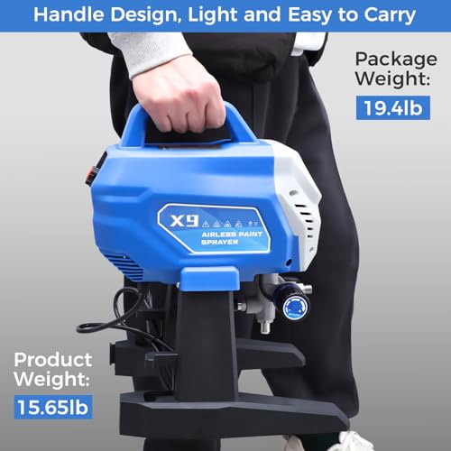 x9 Airless Paint Sprayer, 650W 3000 Psi, 0.39 Gpm - Image 7