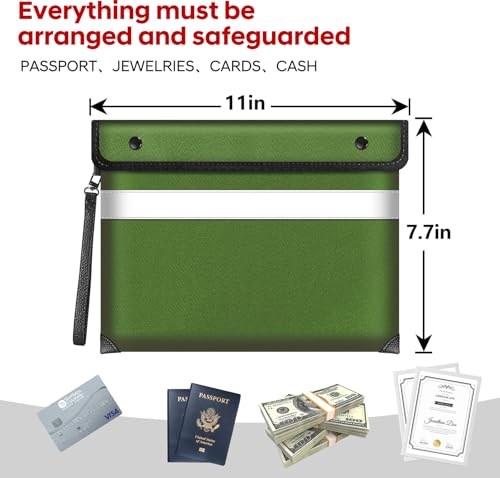 Fireproof Bag Dual Reflective Strips, Waterproof Zipper - Image 7