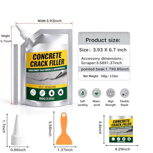 2PCS Waterproof Concretecrack Filling Material,Concrete - Image 8