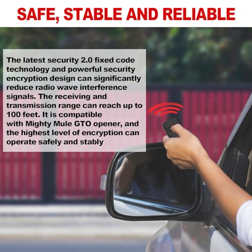 Kingdder 4 Pcs Gate Opener Remote Compatible with Mighty Mule - Image 7