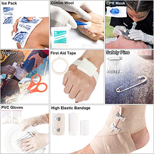 216 Pcs Survival First Aid Kits, Professional Survival - Image 7
