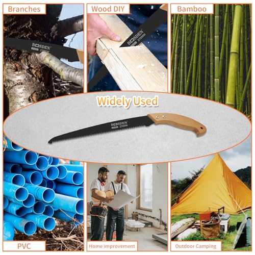 BOOSDEN 11" Pruning Saw, Japanese Hand Saw for Tree - Image 7
