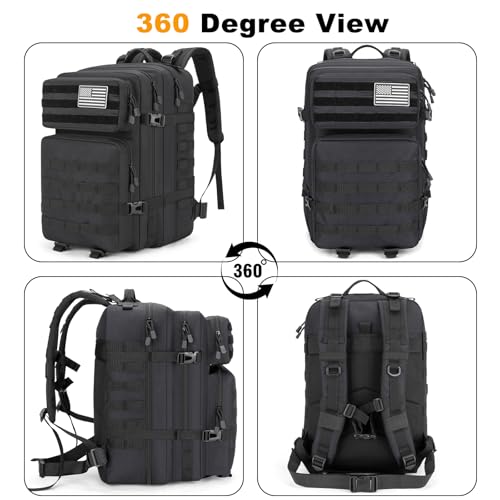 45L Large Tactical Backpack Military MOLLE 3 Day Bug Out Bag - Image 7