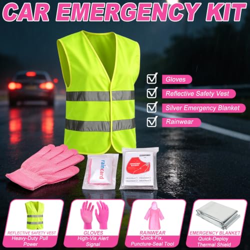 Car Emergency Kit with Portable Air Compressor, Jumper Cables - Image 8
