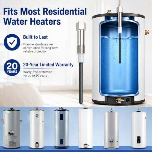 Titanium Powered Anode Rod for Water Heater, Eliminates Sulfur & - Image 8