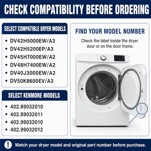 Dryer Repair Kit Compatible with Samsung & Kenmore Dryers - Image 8
