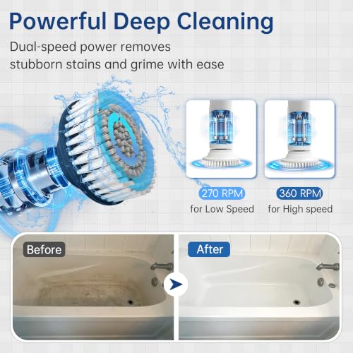 Electric Spin Scrubber with Soap Dispenser Stable - Image 7