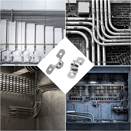 30Pcs 1/2 Inch Stainless Steel Conduit Clamps, for Pipe Fixing - Image 8